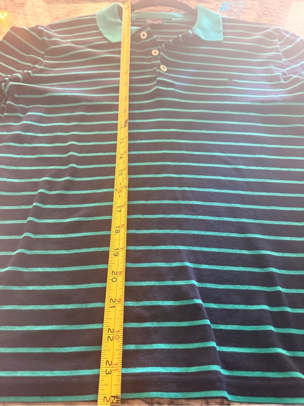♡ Vintage Ralph Lauren Striped Long Sleeve Polo - Picture 6 of 7